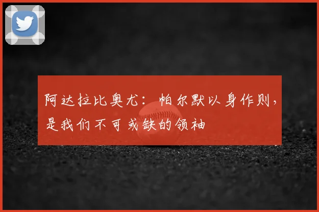 阿达拉比奥尤：帕尔默以身作则，是我们不可或缺的领袖
